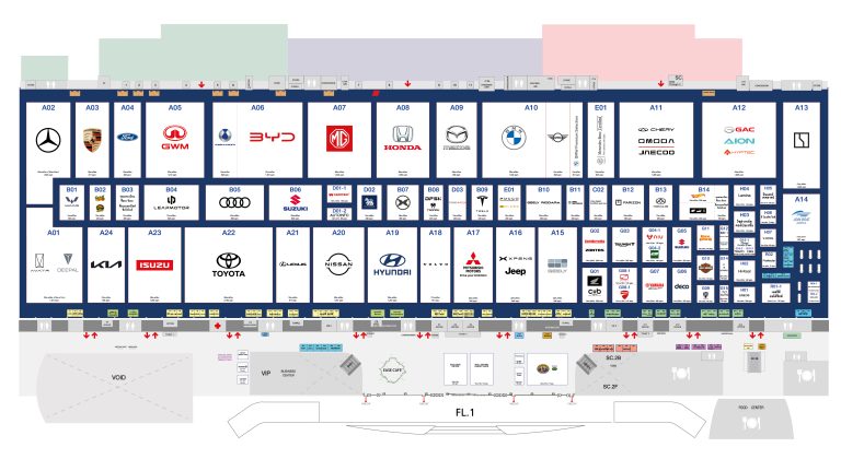 เปิดผังบูธ Motor Expo 2025
