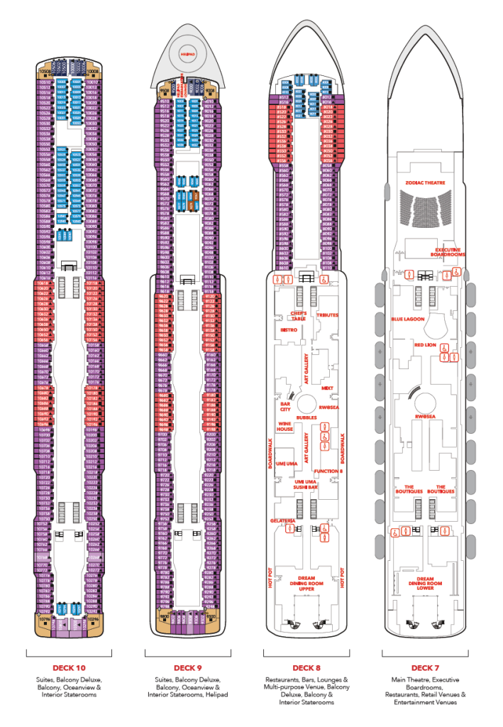 Genting Dream Deck Plans