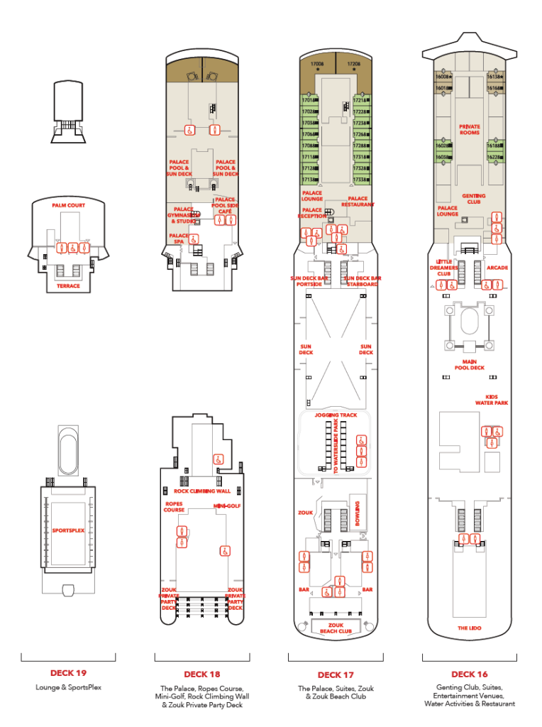 Genting Dream Deck Plans