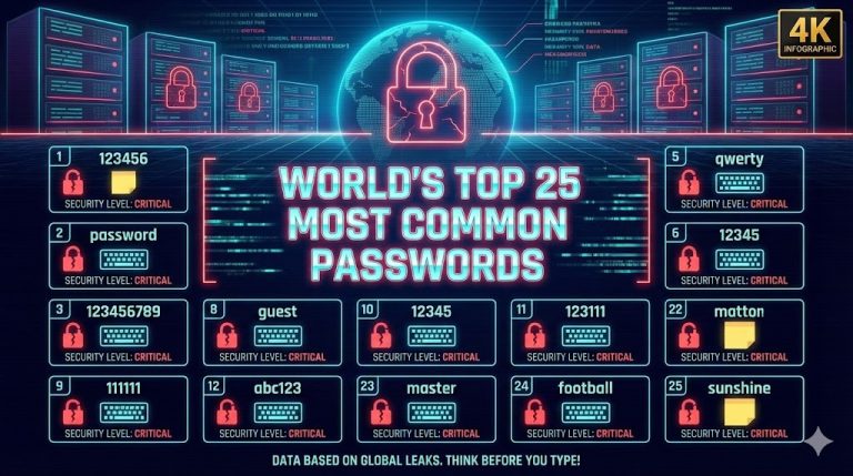 World's Top 25 Most Common Passwords