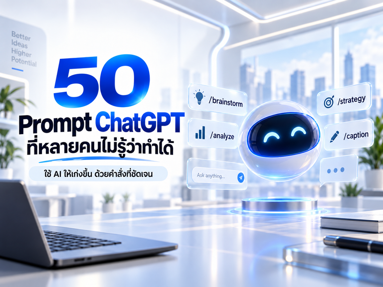50 Prompt ChatGPT ที่หลายคนอาจยังไม่รู้ว่าใช้ได้